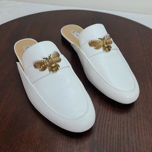 INC 8M International Concept White Mules Slip On